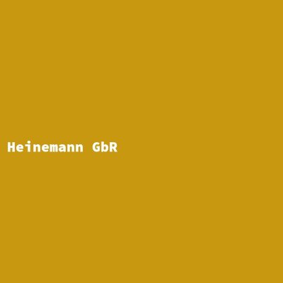 Manufacturer: Heinemann GbR