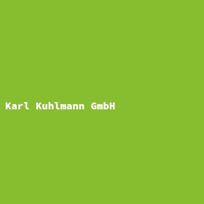 Manufacturer: Karl Kuhlmann GmbH