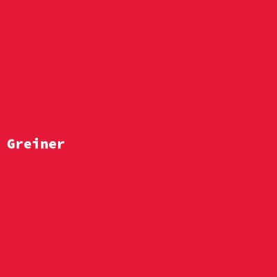Manufacturer: Greiner