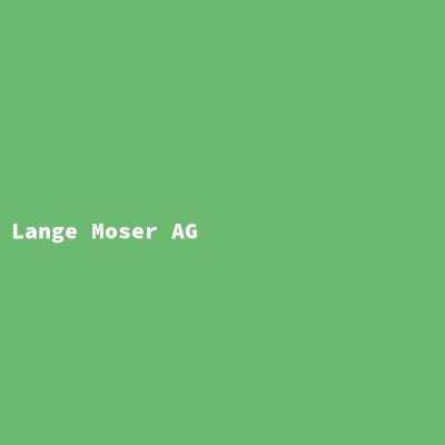 Manufacturer: Lange Moser AG