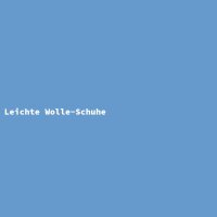 Leichte Wolle-Schuhe