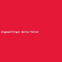 Eigenwilliger Wolle-Teller